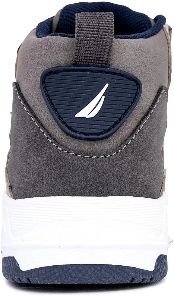 Nautica Kids High Top Basketball Sneakers  Toddler/Little Kid Fashion Boots, Comfortable Athletic Walking Shoes for Boys and Girls
