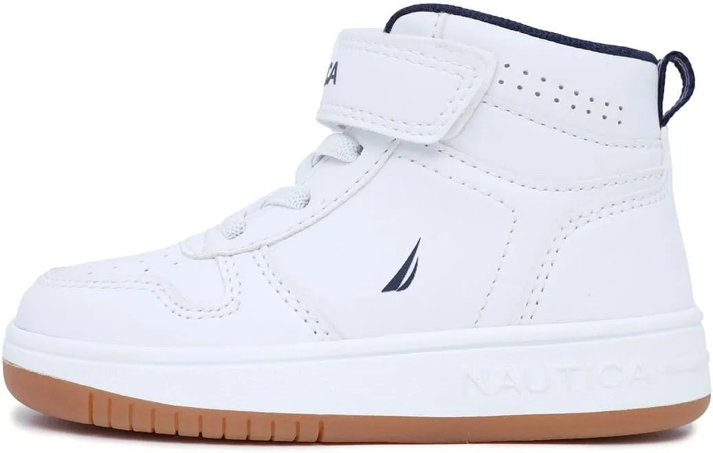 Nautica Kids High Top Basketball Sneakers  Toddler/Little Kid Fashion Boots, Comfortable Athletic Walking Shoes for Boys and Girls