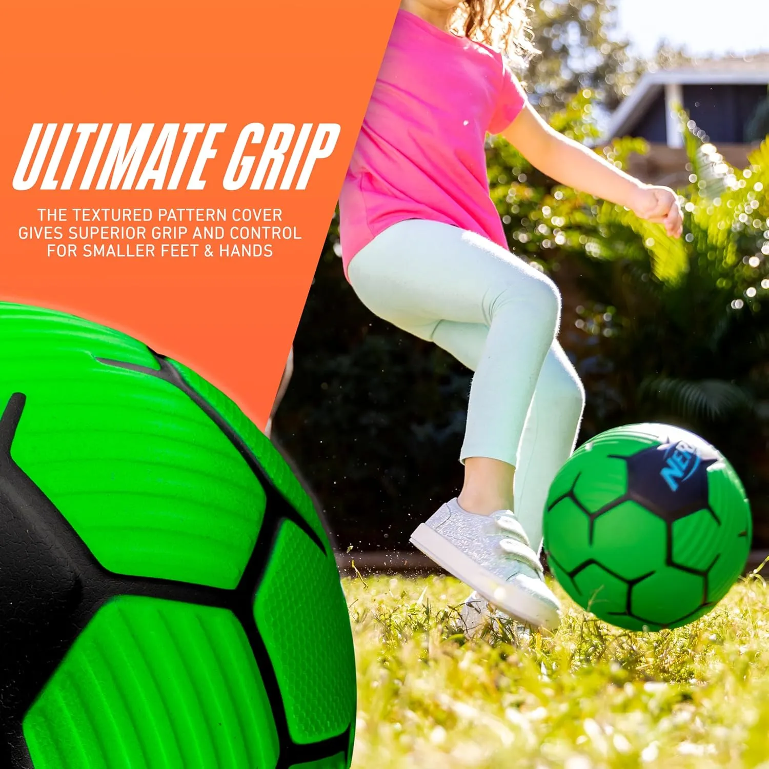 Nerf Kids Foam Mini Soccer Ball - Proshot Youth Soft Mini Foam Soccer Ball - 7" Inch Indoor   Outdoor for Kids - Fun Toy for Practice   Games