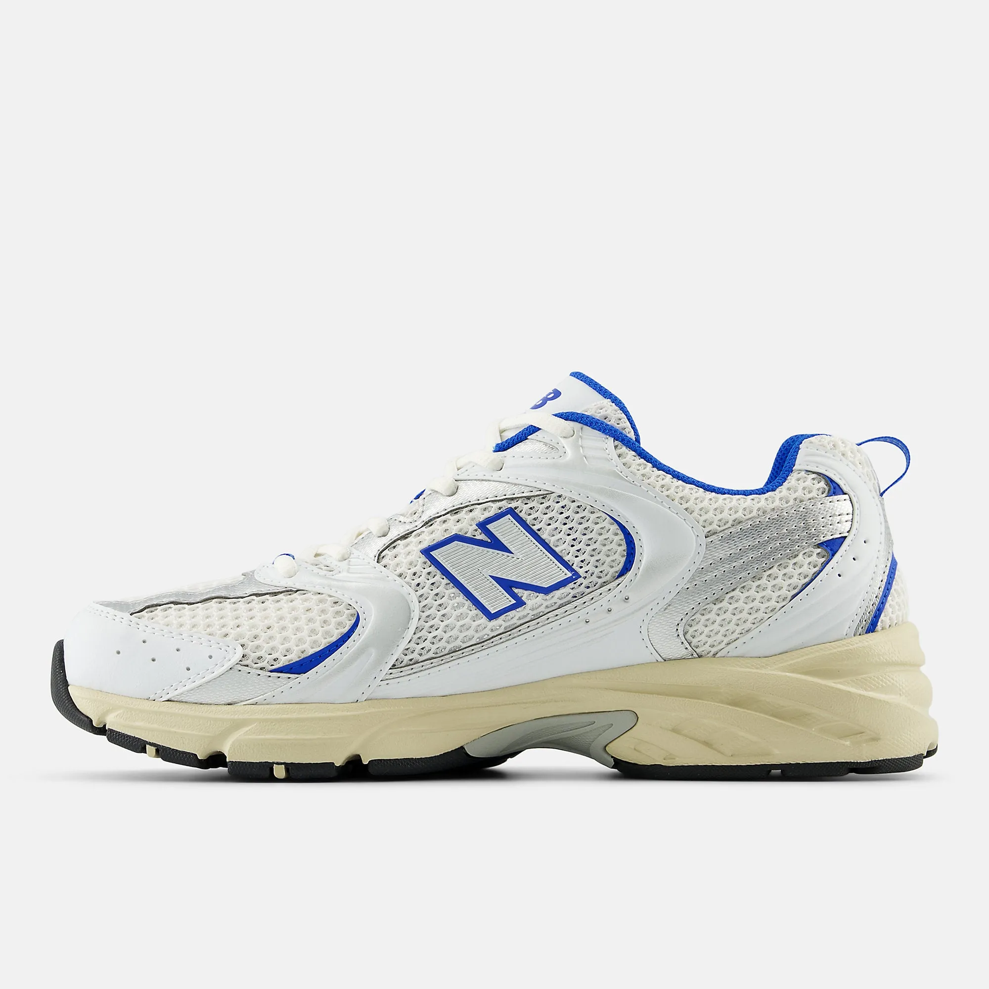 New Balance Unisex 530 Fashion Trainers - White / Blue Oasis