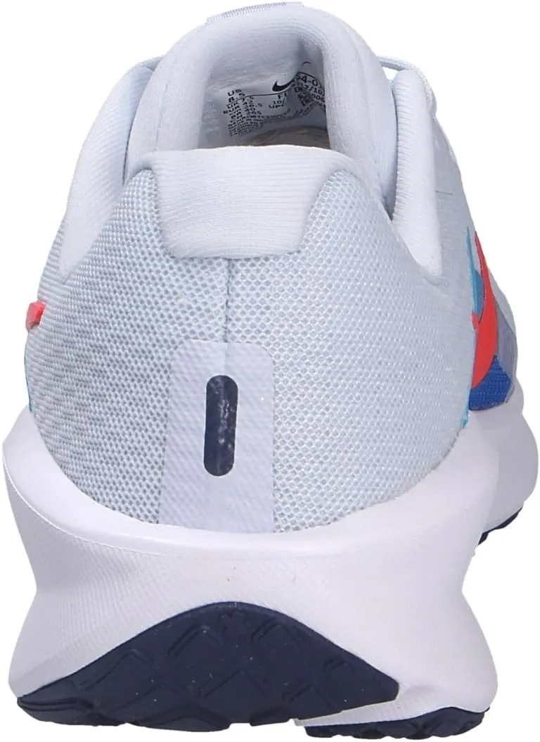 Nike Downshifter 13 Men's Road Running Shoes (FD6454-012, Football Grey/Deep Night/Blue Lightning/Bright Crimson)