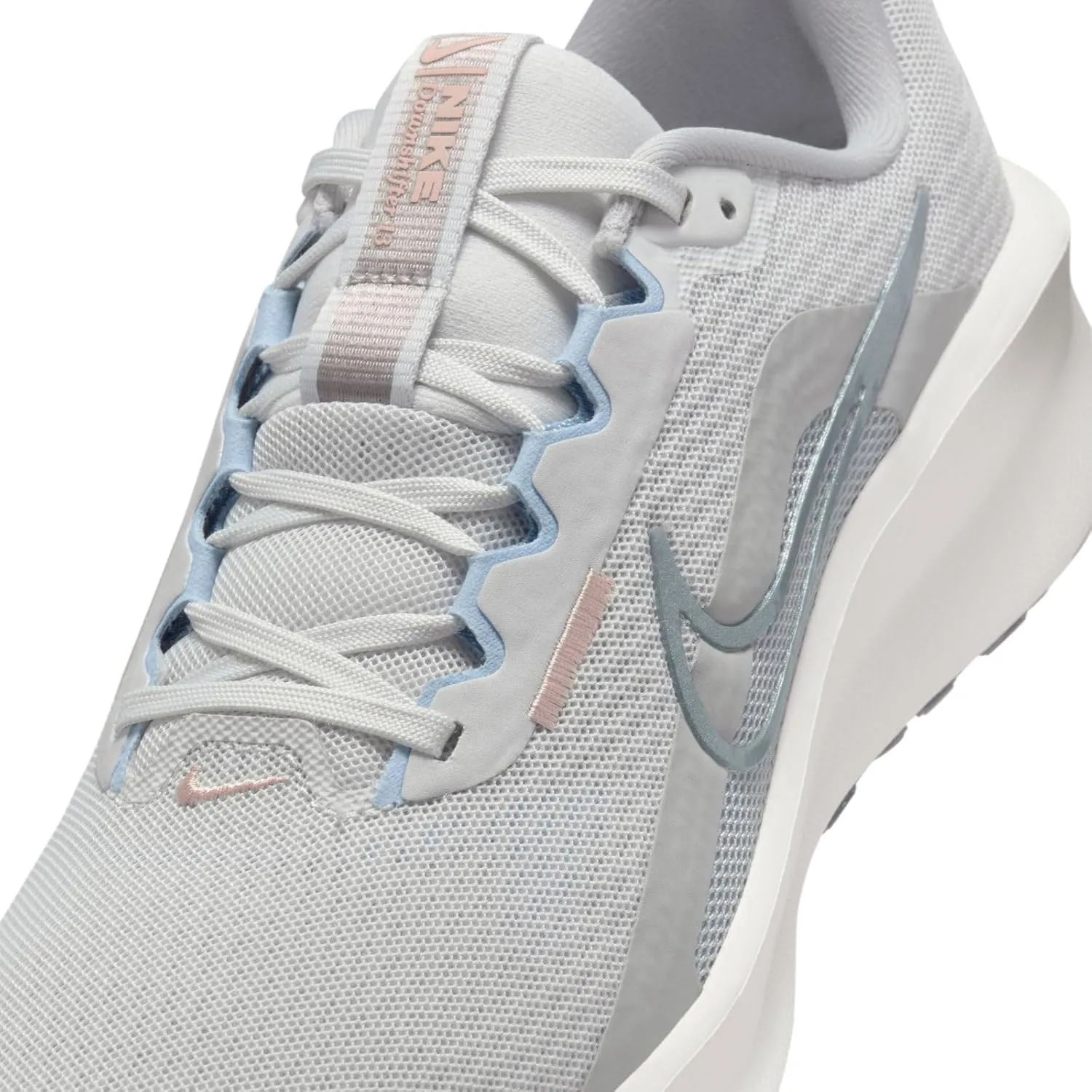 Nike Downshifter 13 Women's Road Running Shoes (FD6476-006, Photon Dust/Light Smoke Grey)