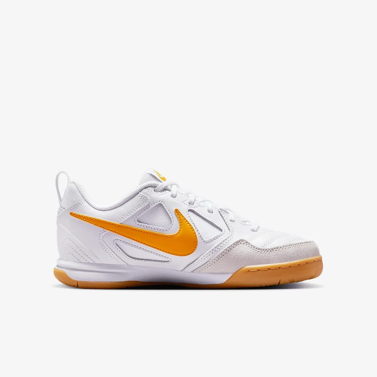Nike Gato Big Kids' Shoes (HV9596-100, White/Gum Yellow/University Gold)