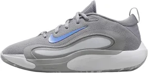 Nike IsoFly Big Kids' Basketball Shoes (FN4384-002, Cement Grey/Light Smoke Grey/Pure Platinum/Royal Pulse) Size 6