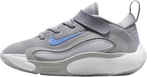 Nike IsoFly Little Kids' Basketball Shoes (FQ7670-002, Cement Grey/Light Smoke Grey/Pure Platinum/Royal Pulse) Size 12