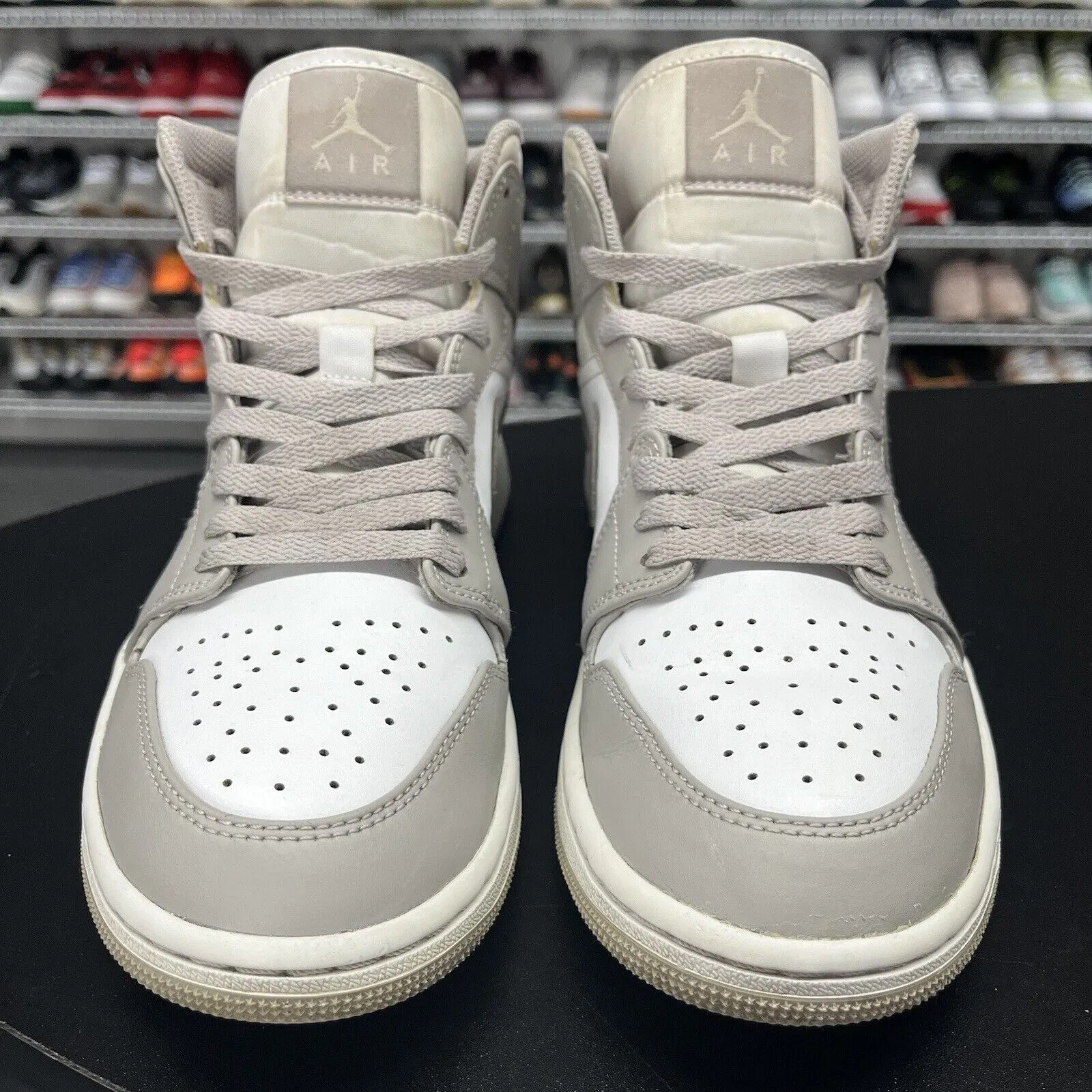 Nike Jordan 1 Mid Linen 554724-082 Men's Size 8