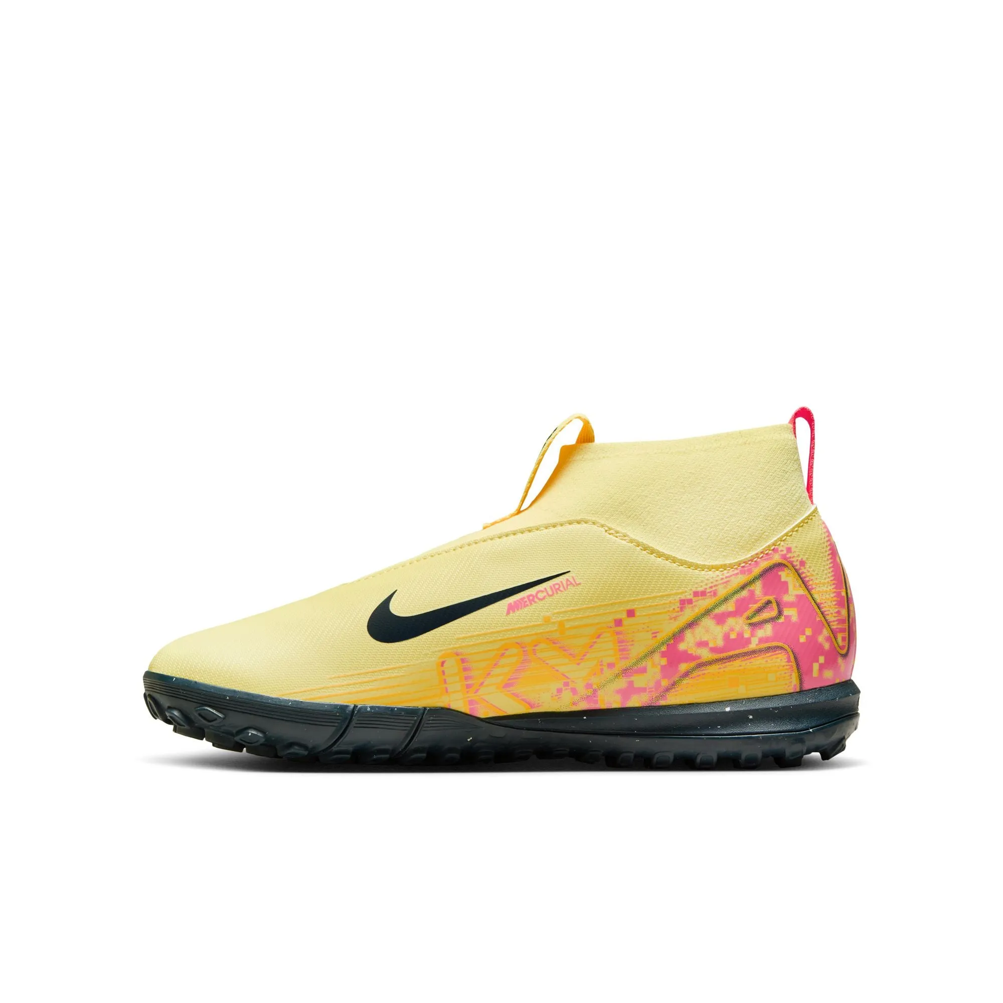 Nike Junior Superfly 10 Academy KM TF Soccer Shoes-LT Laser Orange/Armory Navy
