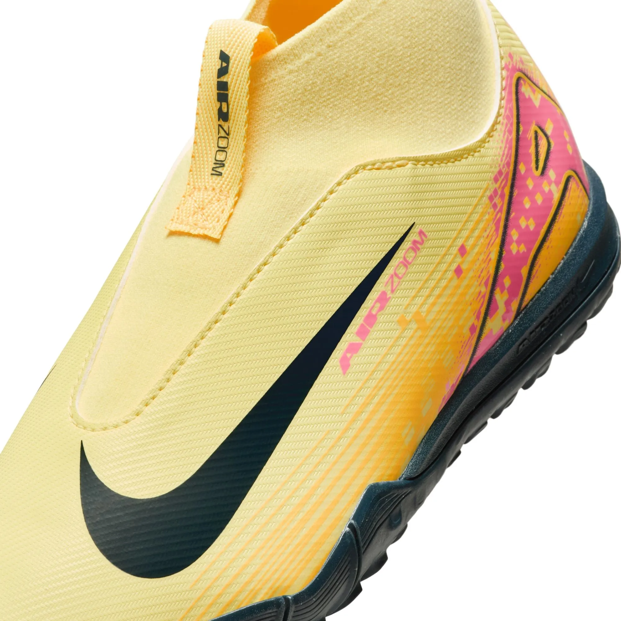 Nike Junior Superfly 10 Academy KM TF Soccer Shoes-LT Laser Orange/Armory Navy