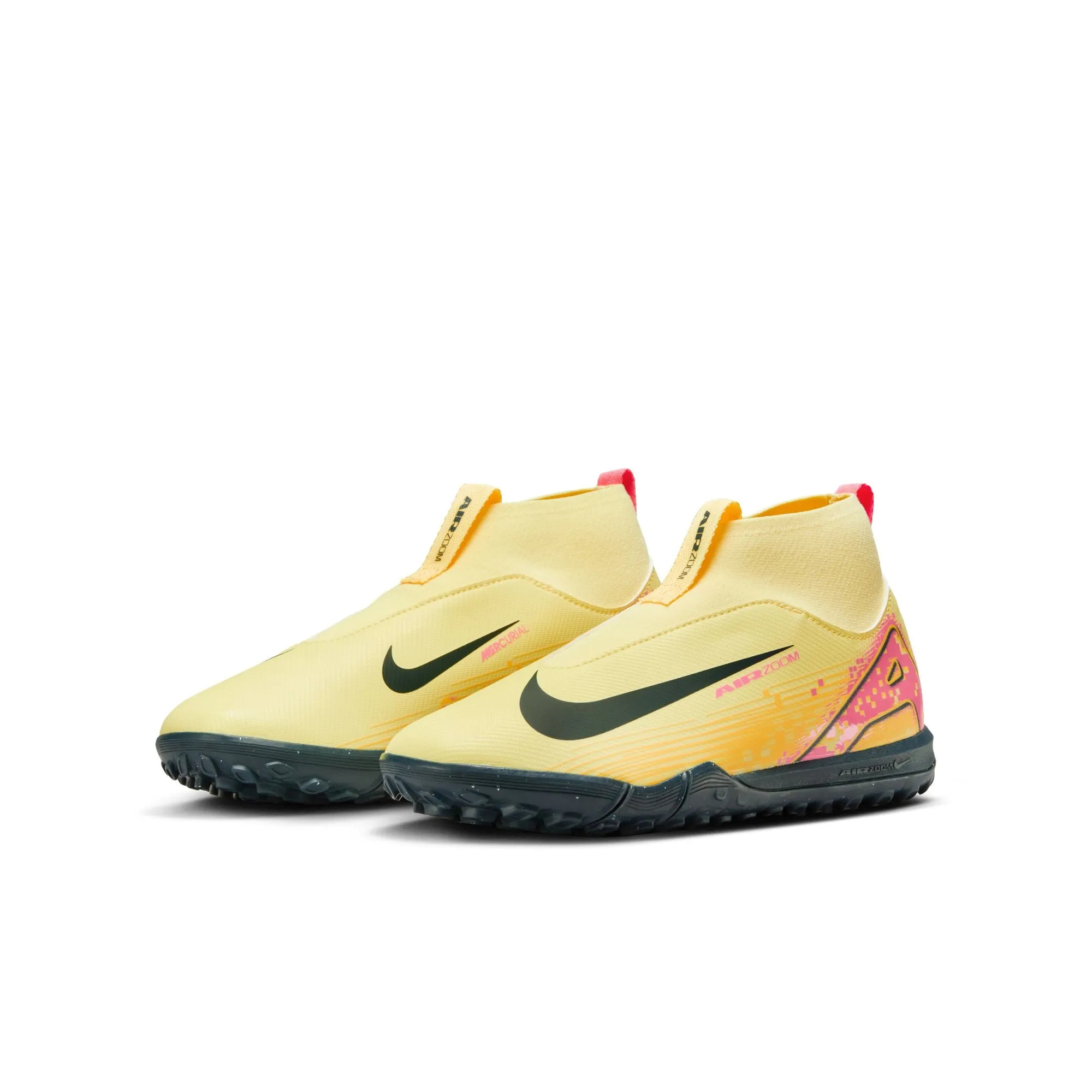 Nike Junior Superfly 10 Academy KM TF Soccer Shoes-LT Laser Orange/Armory Navy