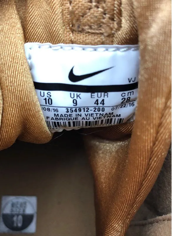 Nike Men's Air Griffey Max 1 Wheat Basketball Athletic Shoes - Size 10