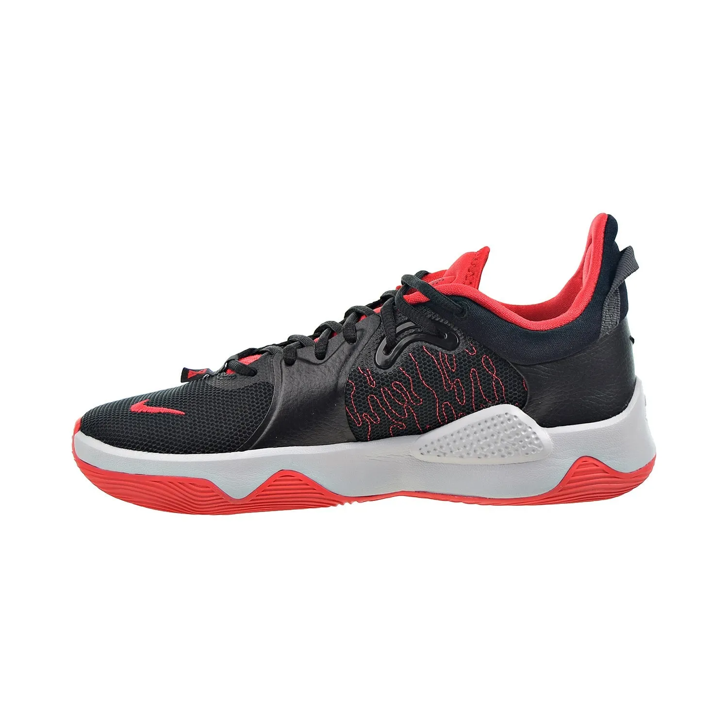 Nike PG 5 Men's Basketball Shoes Black-University Red-White