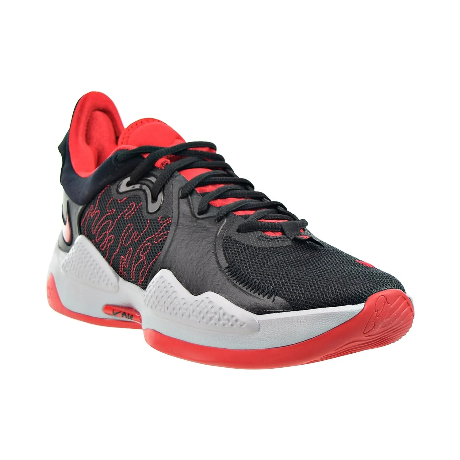 Nike PG 5 Men's Basketball Shoes Black-University Red-White