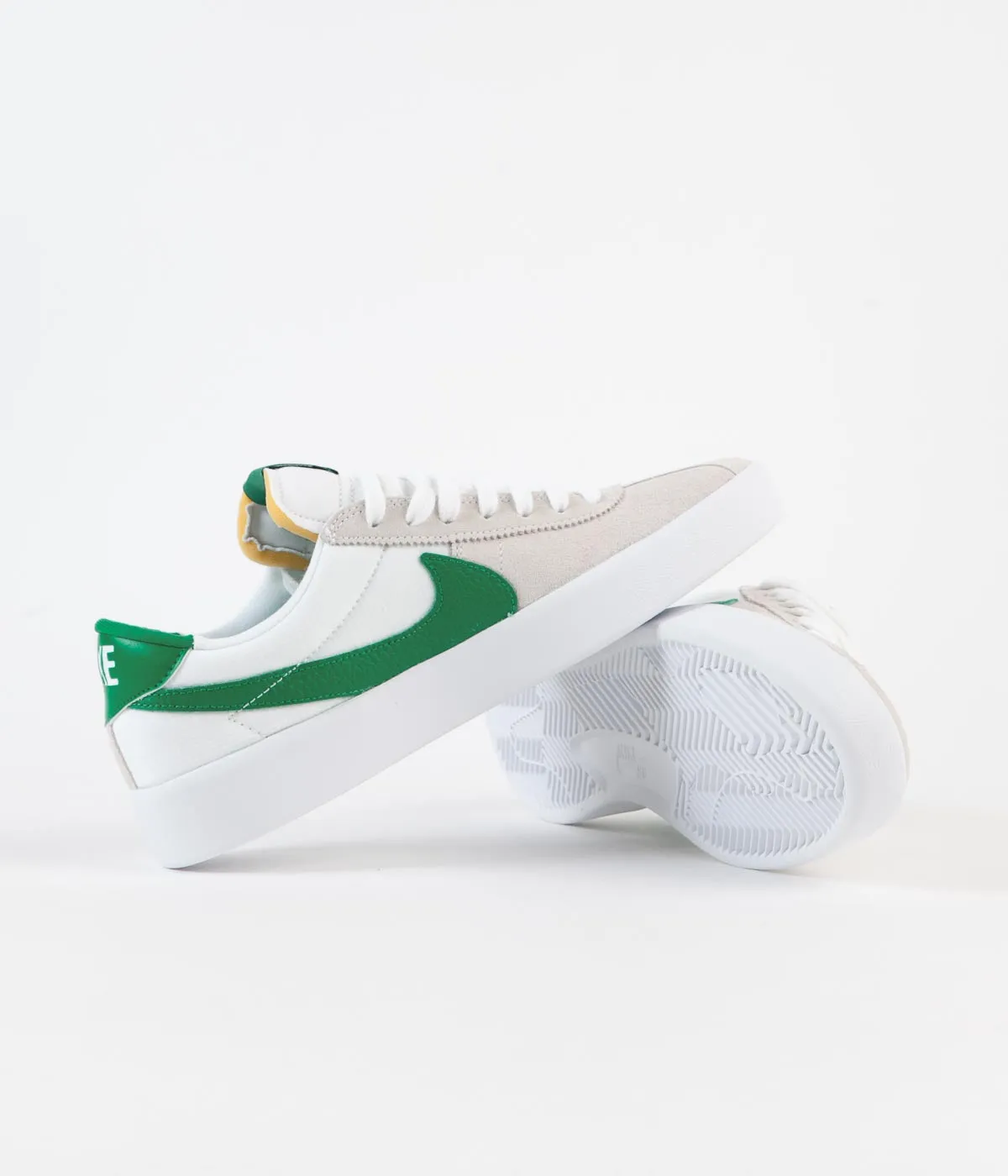 Nike SB Bruin React Shoes - White / Lucky Green - White - Lucky Green