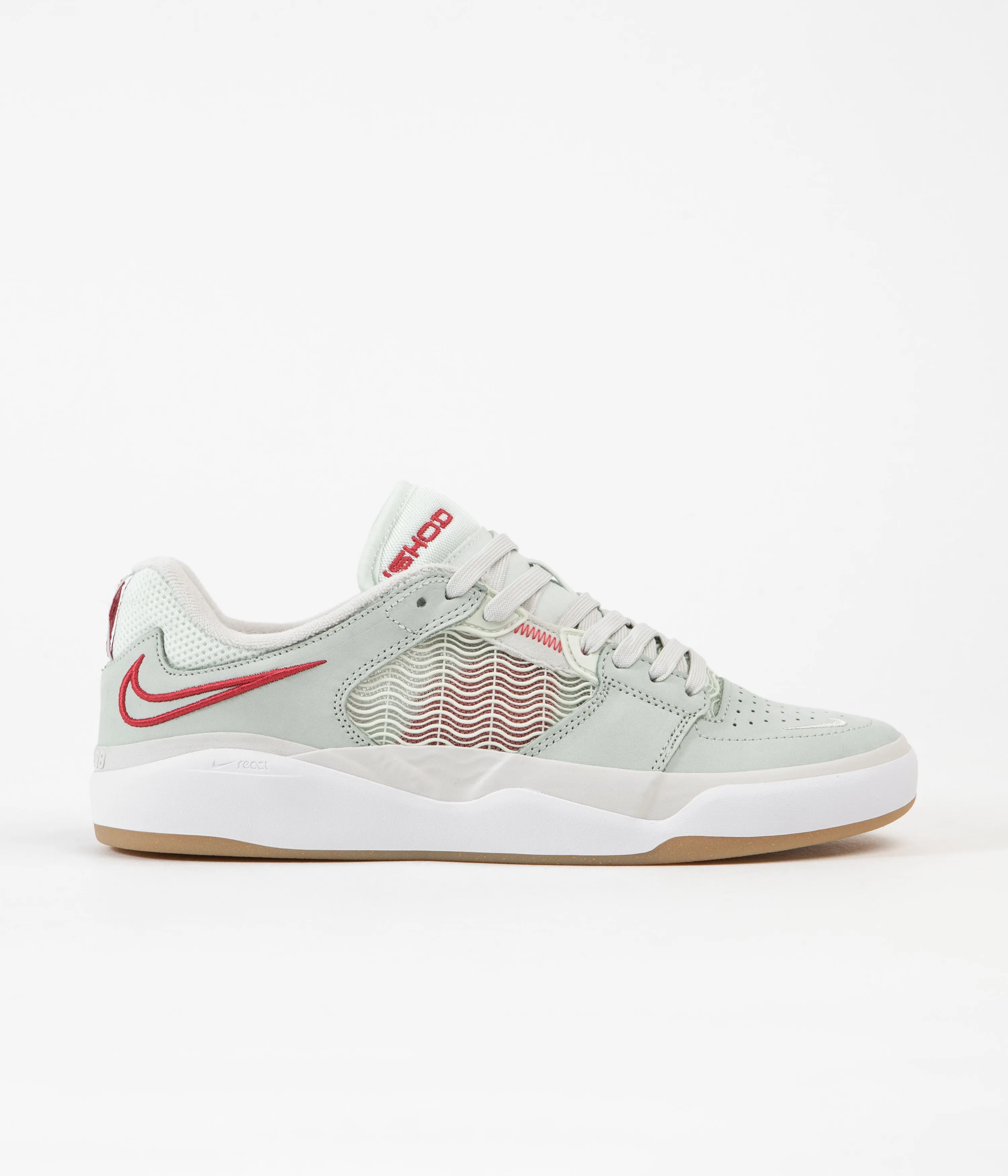Nike SB Ishod Premium Shoes - Seafoam / University Red - Barely Green