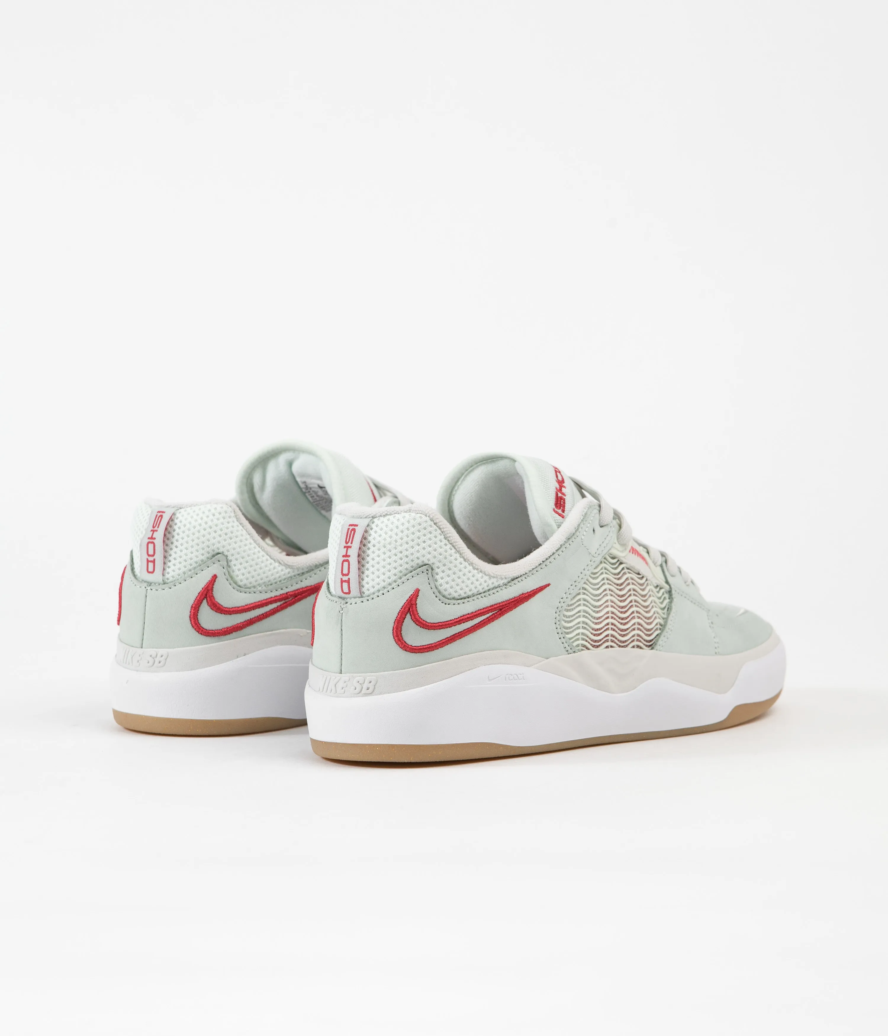 Nike SB Ishod Premium Shoes - Seafoam / University Red - Barely Green