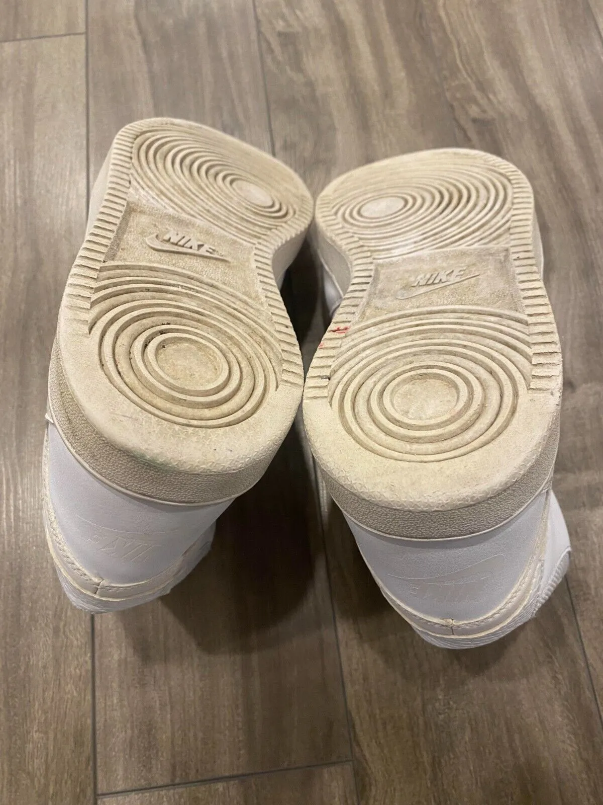 Nike Son Of Force Mid Shoes Womens Size 10 Triple White Sneaker 616303-115