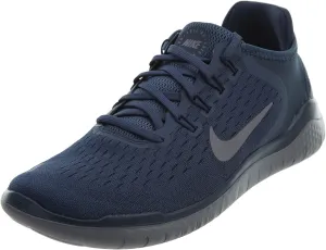 Nike Women's Free RN 2018 Black/White Running Shoe 7 US
