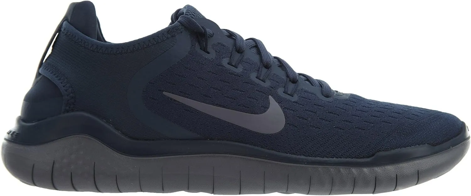 Nike Women's Free RN 2018 Black/White Running Shoe 7 US