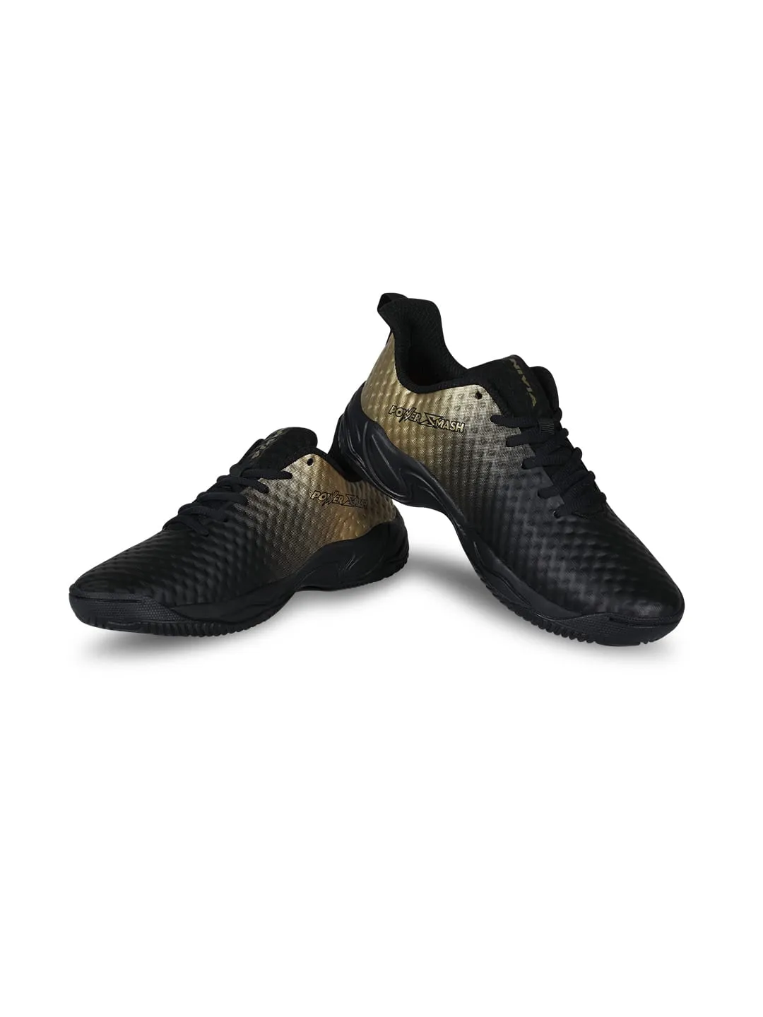NIVIA Power Smash Tennis Shoes (Black/Bronze)