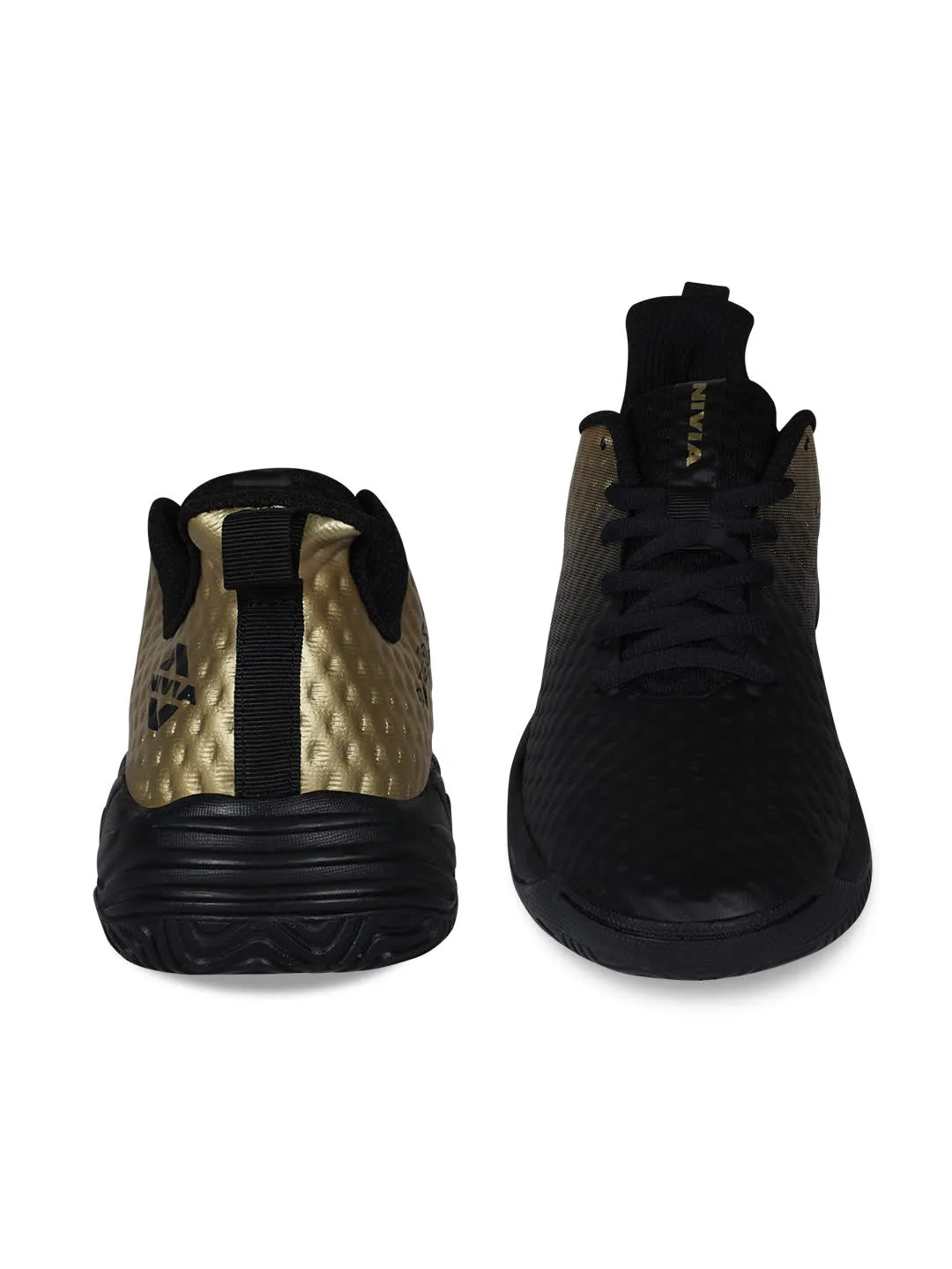NIVIA Power Smash Tennis Shoes (Black/Bronze)