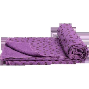 Non-Slip Yoga Towel Purple