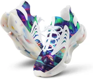 Northern Lights Eagle Truck Men's Running Shoes Lightweight Walking Shoe Breathable Sneaker