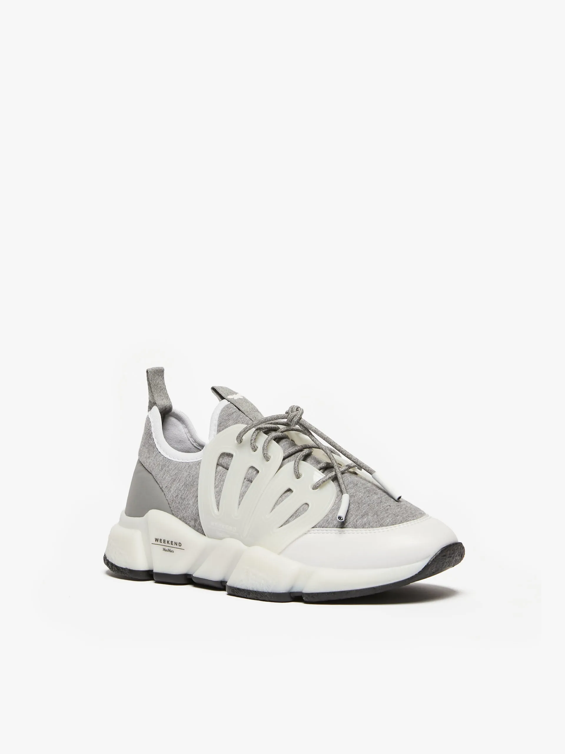 Nylon and jersey sneakers