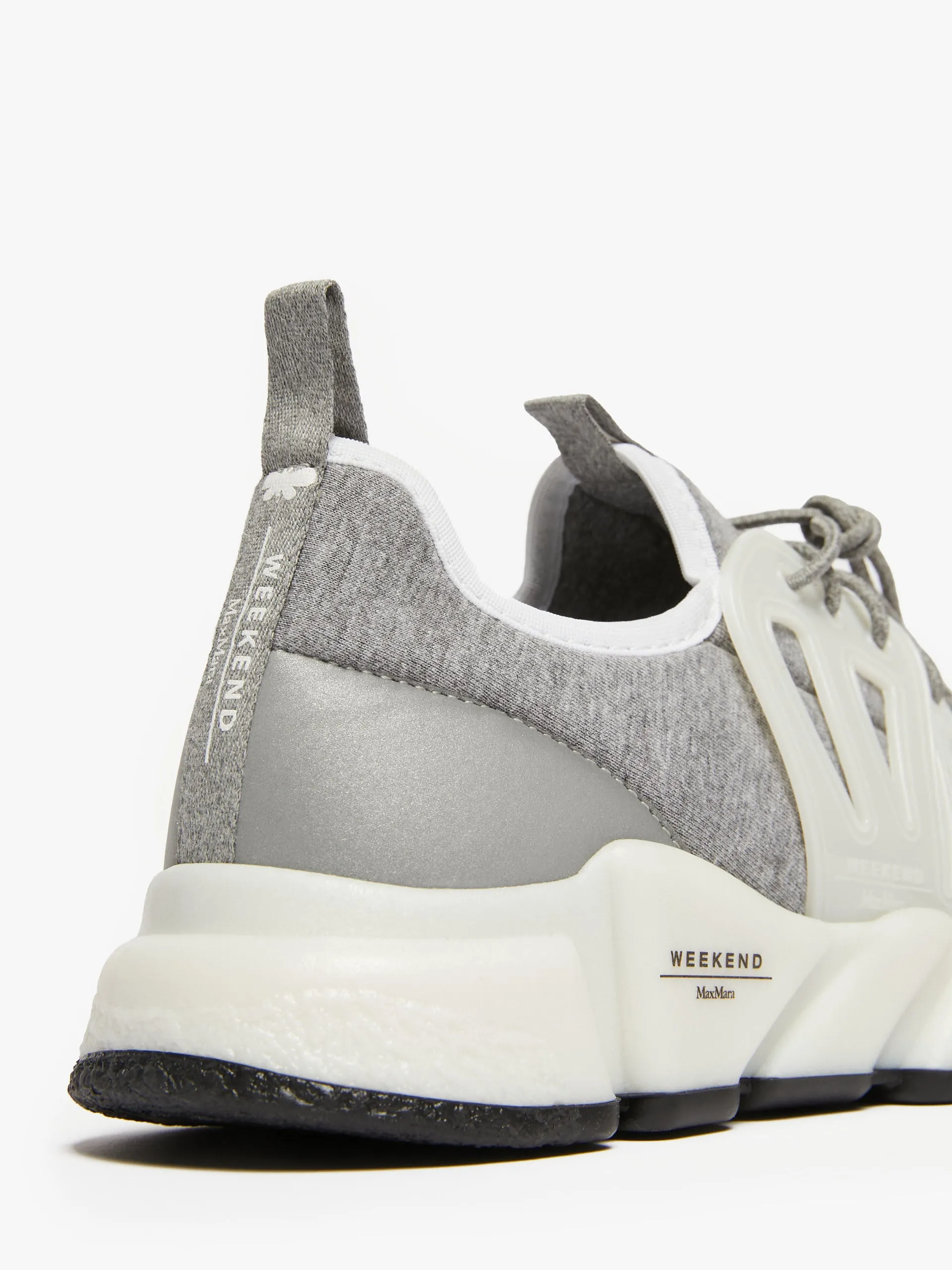 Nylon and jersey sneakers