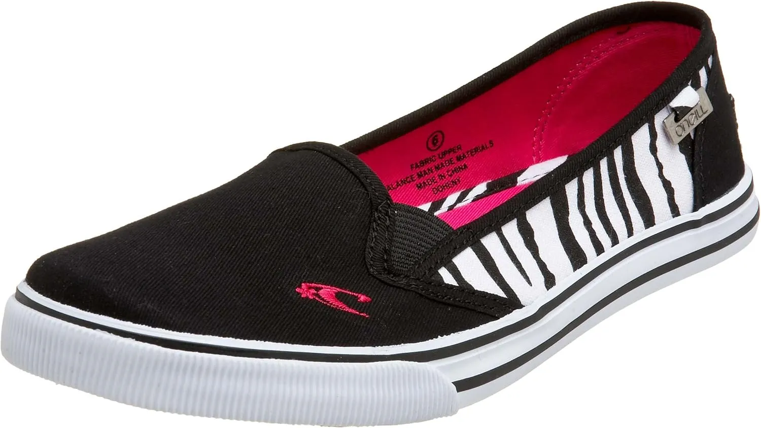 O'Neill Women's Doheny Canvas Low Profile Vulcanized Twin Gore Slip On