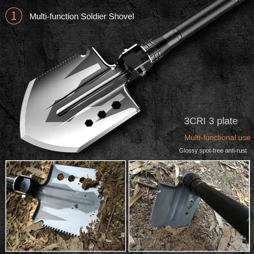 Outdoor Garden Multi-purpose Shovel, Gardening Axe Shovel, Camping Multifunctional Folding Toolkit Gardening Tools and Equipment