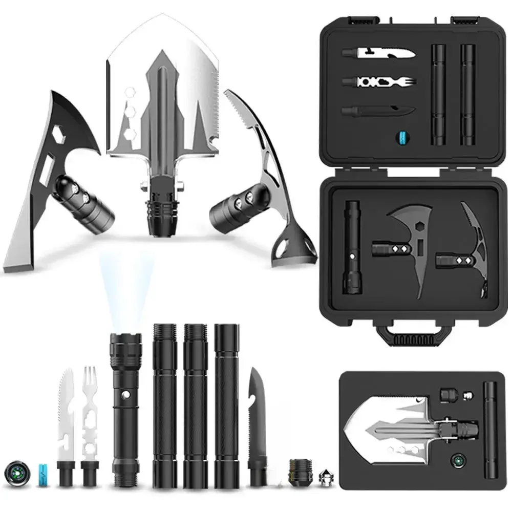 Outdoor Garden Multi-purpose Shovel, Gardening Axe Shovel, Camping Multifunctional Folding Toolkit Gardening Tools and Equipment