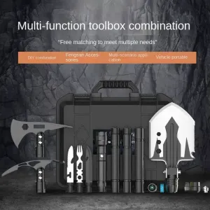 Outdoor Garden Multi-purpose Shovel, Gardening Axe Shovel, Camping Multifunctional Folding Toolkit Gardening Tools and Equipment