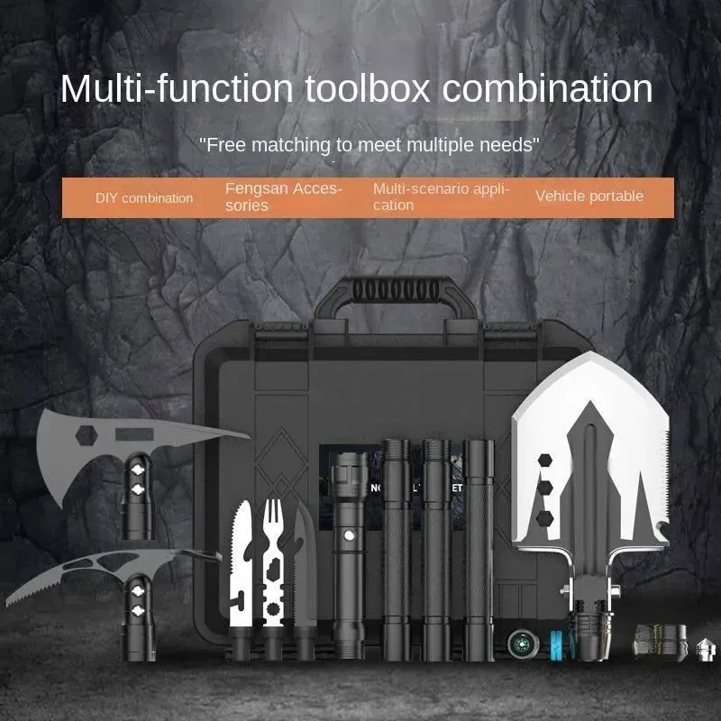 Outdoor Garden Multi-purpose Shovel, Gardening Axe Shovel, Camping Multifunctional Folding Toolkit Gardening Tools and Equipment