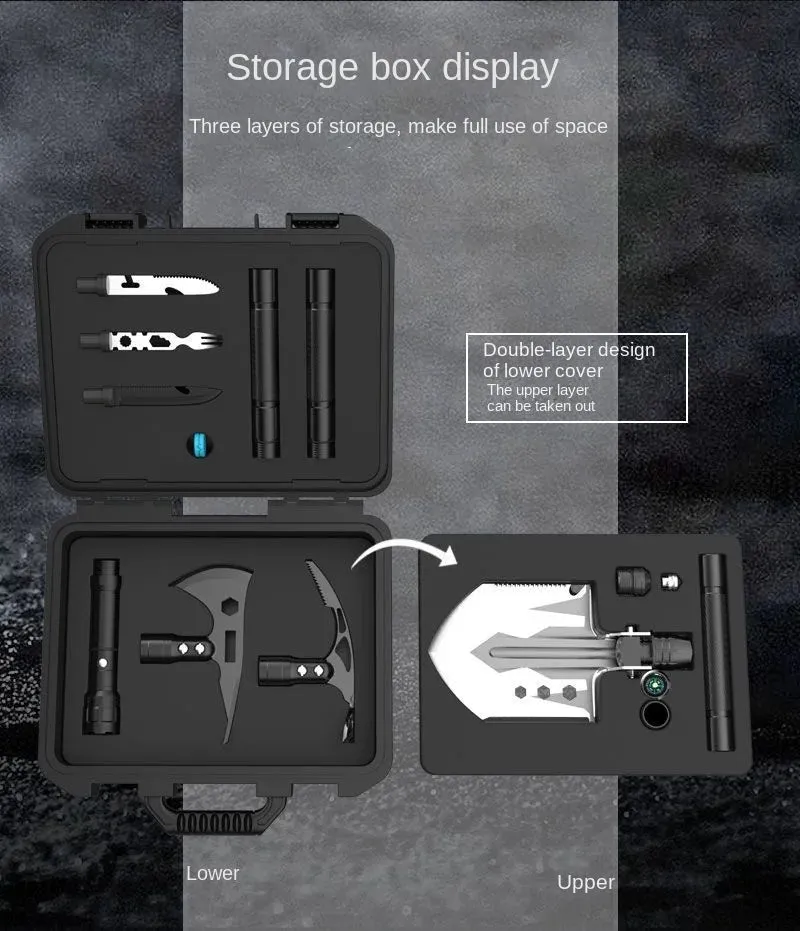Outdoor Garden Multi-purpose Shovel, Gardening Axe Shovel, Camping Multifunctional Folding Toolkit Gardening Tools and Equipment