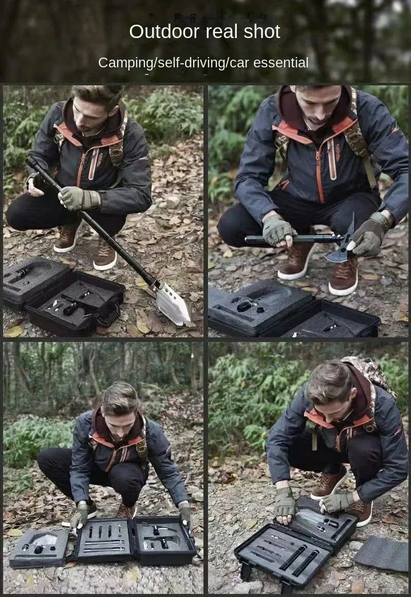 Outdoor Garden Multi-purpose Shovel, Gardening Axe Shovel, Camping Multifunctional Folding Toolkit Gardening Tools and Equipment