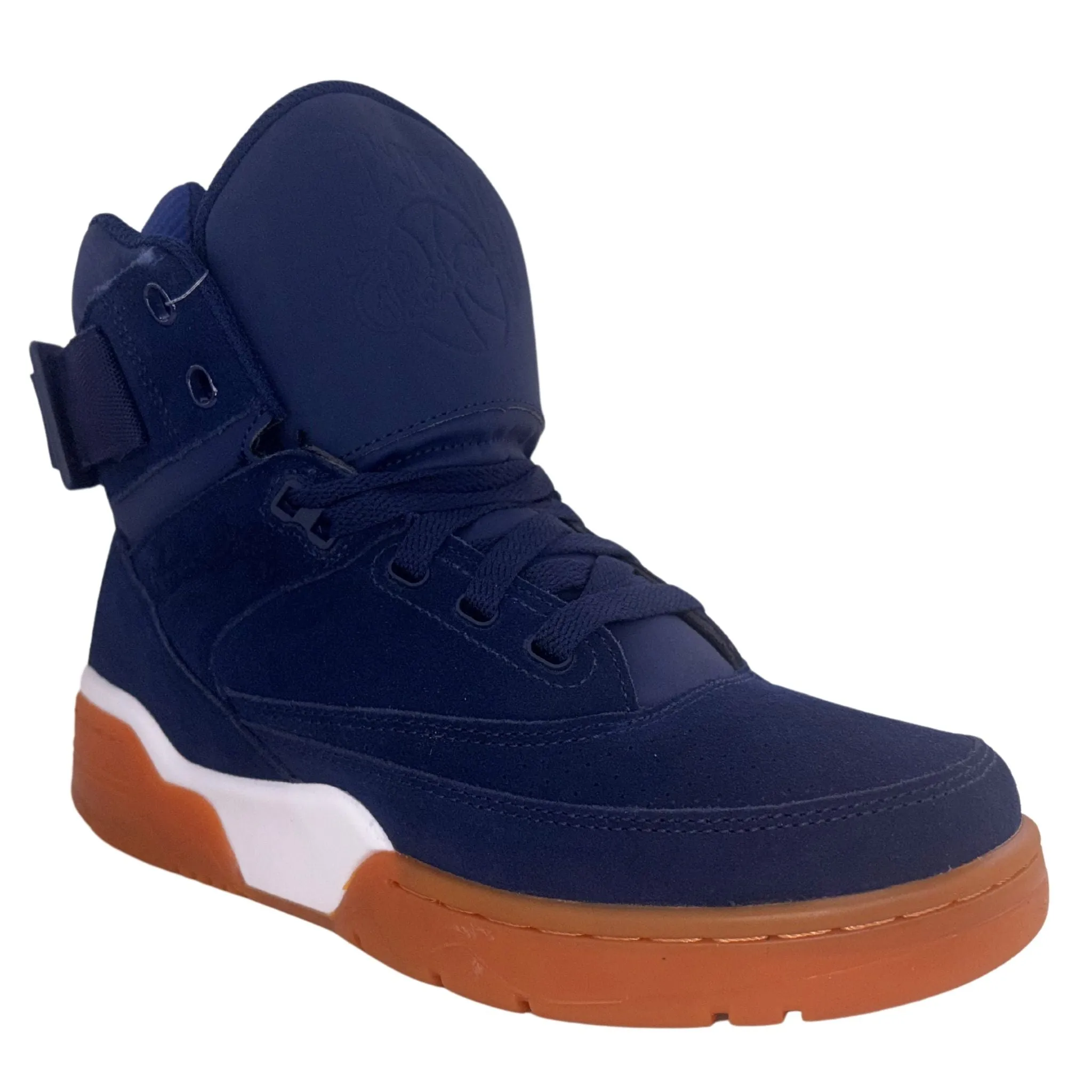 Patrick Ewing Athletics Men's 1EW90212-475 33 HI Navy White Gum Basketball Shoes