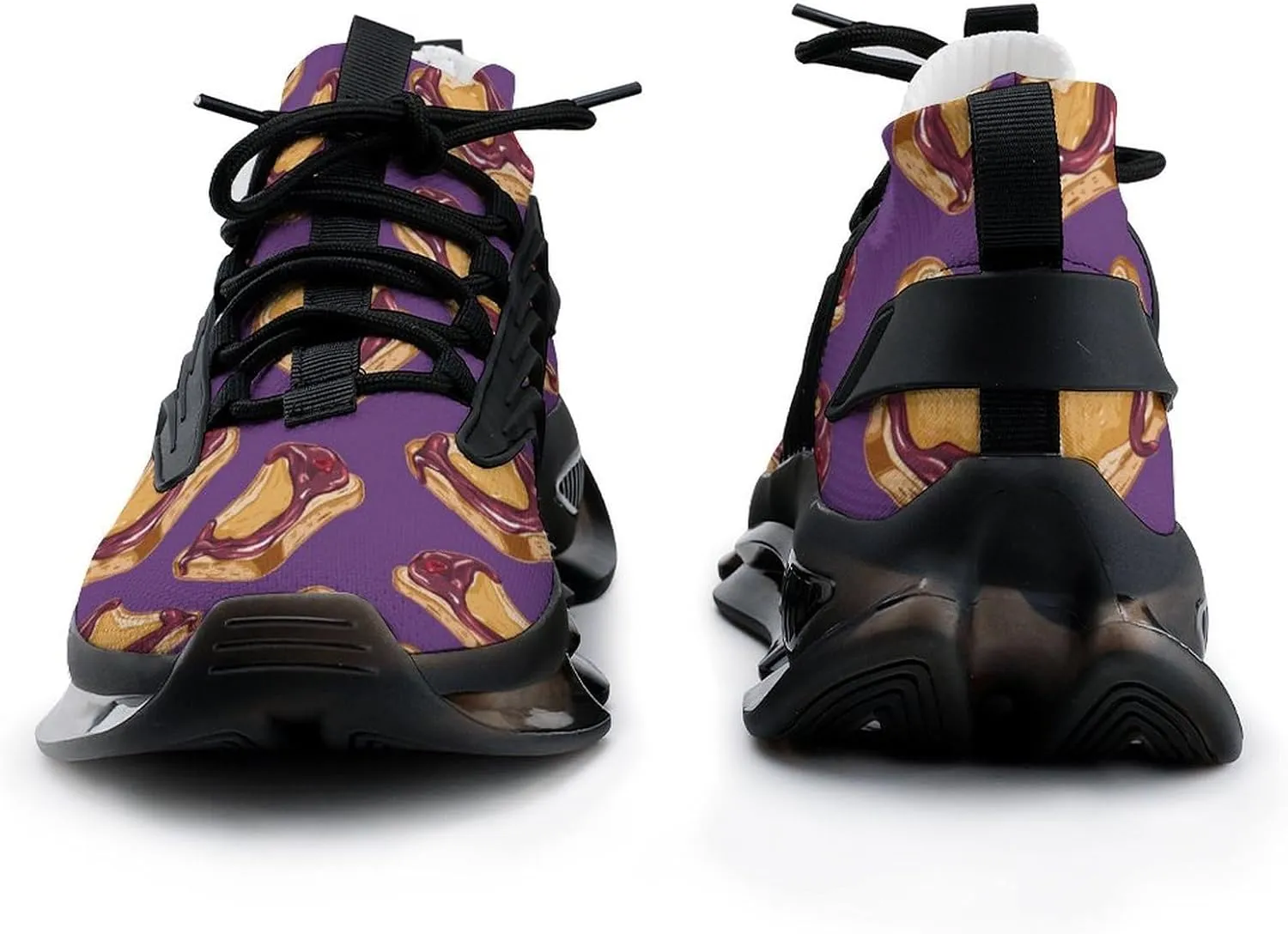 Peanut Butter Jelly Breakfast Men's Running Shoes Lightweight Walking Shoe Breathable Sneaker
