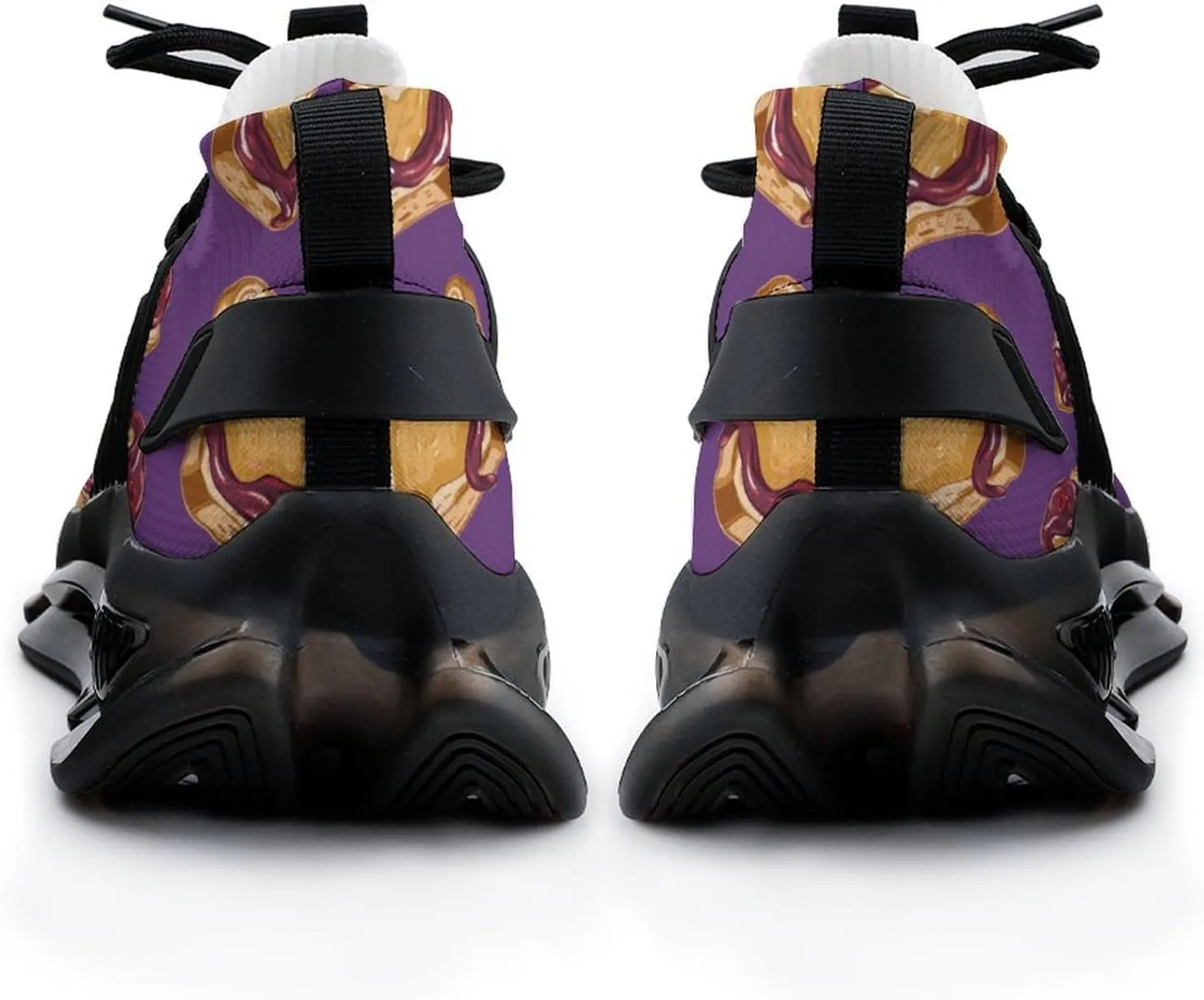 Peanut Butter Jelly Breakfast Men's Running Shoes Lightweight Walking Shoe Breathable Sneaker
