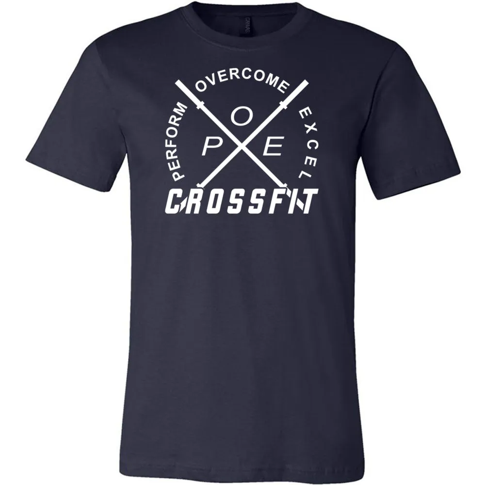 Perform Overcome Excel CrossFit - 100 - White - Men's T-Shirt