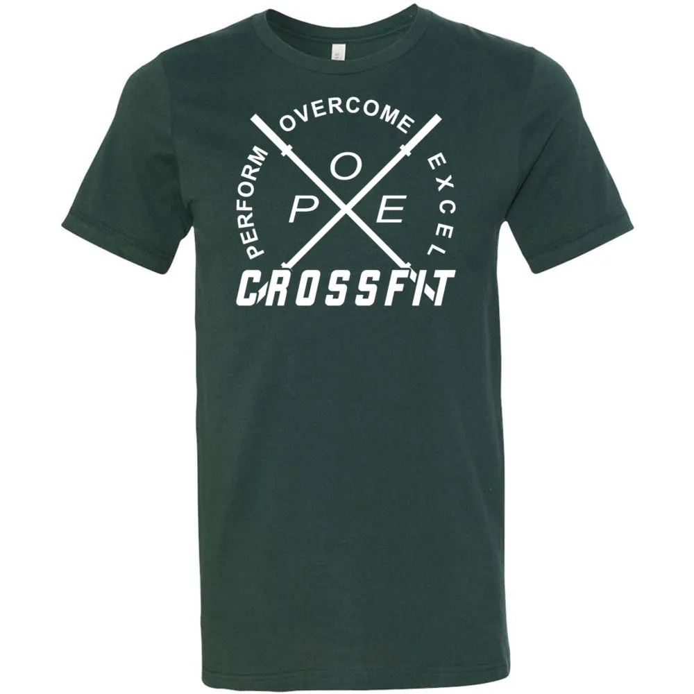 Perform Overcome Excel CrossFit - 100 - White - Men's T-Shirt