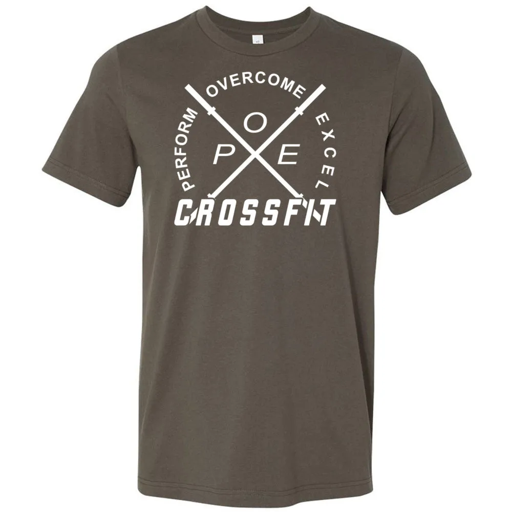 Perform Overcome Excel CrossFit - 100 - White - Men's T-Shirt
