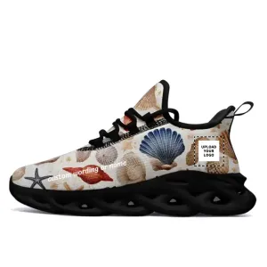 Personalized Max Soul Shoes,Beach Shell Theme, Customizable with Your Name and Images, Perfect for Shell Enthusiasts,2016MS-24023005