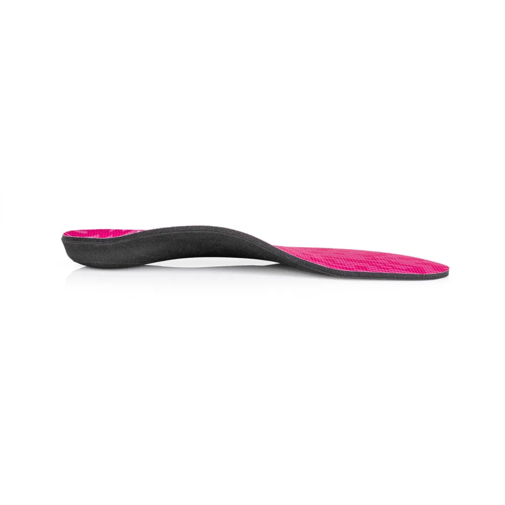 PowerStep Pink Insoles | Arch Pain Relief Orthotic for Women's Shoes