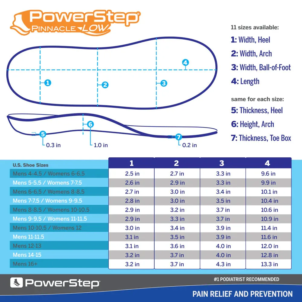 POWERSTEP PINNACLE FULL LENGTH LOW