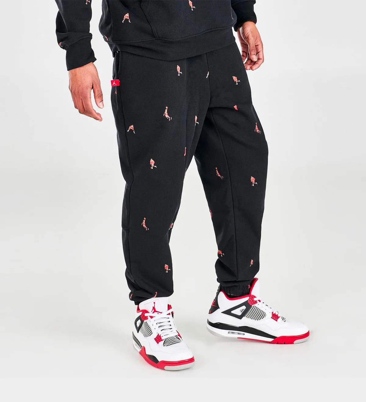 Printed Fleece Jogger Pants