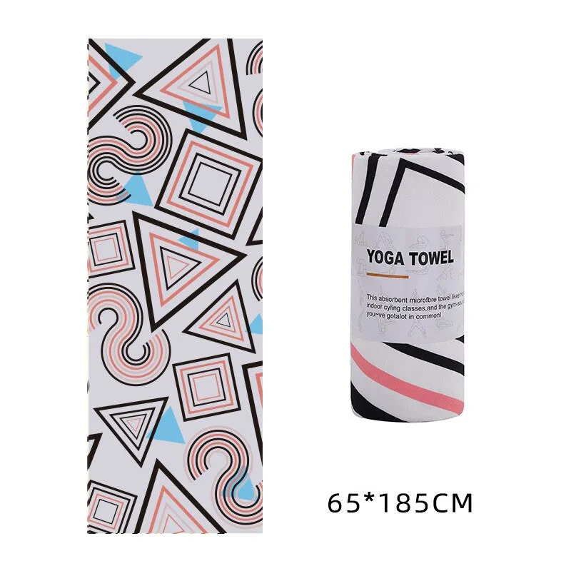 Printed Yoga Microfiber Non Slip Sweat Towel for Pilates/Gym/Yoga