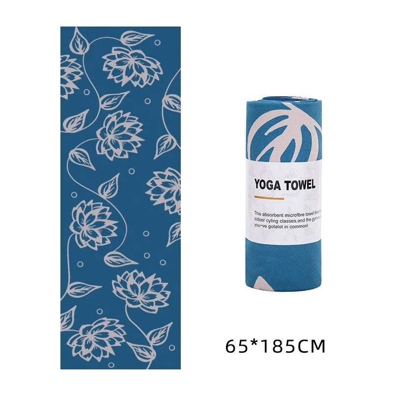 Printed Yoga Microfiber Non Slip Sweat Towel for Pilates/Gym/Yoga