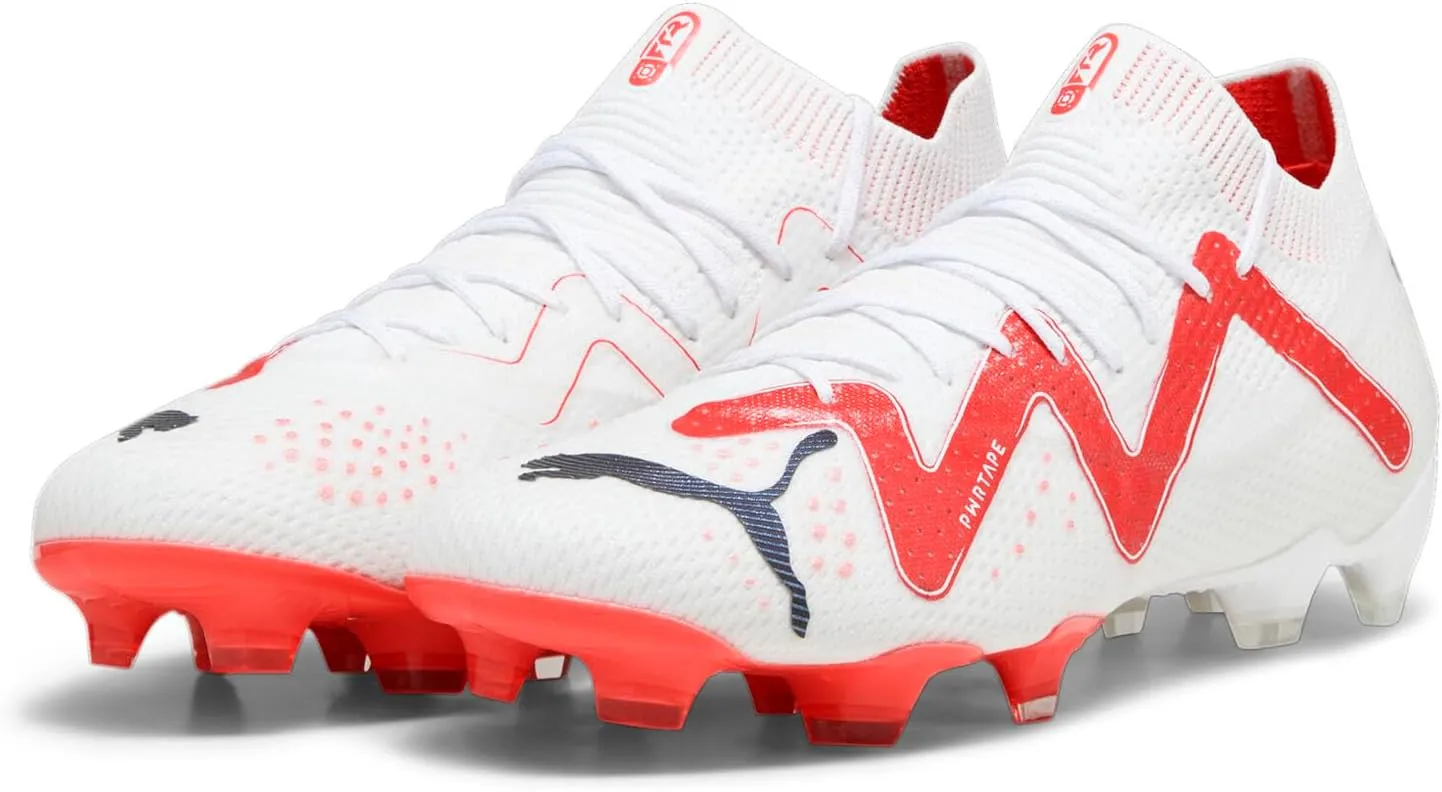 PUMA Womens Future Ultimate Firm Ground/Ag Soccer Cleats Cleated, Firm Ground - White
