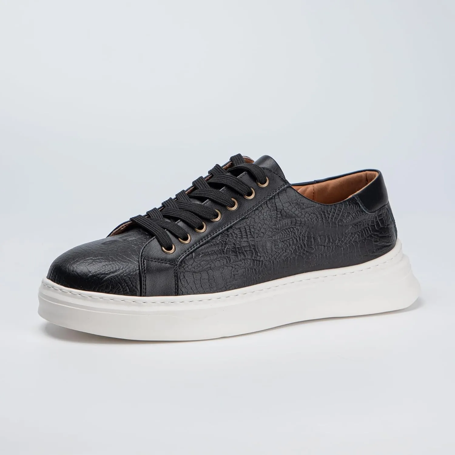 Qidordour Welford Men's Casual Skate Shoes Fashion Leather Walking Shoes