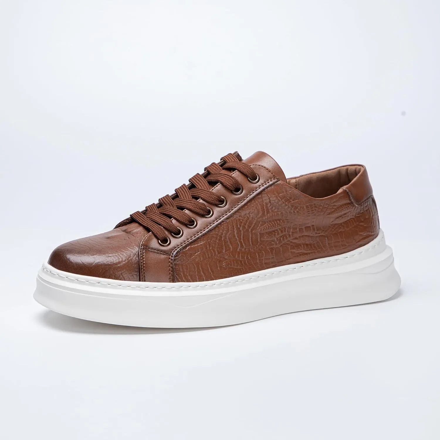 Qidordour Welford Men's Casual Skate Shoes Fashion Leather Walking Shoes